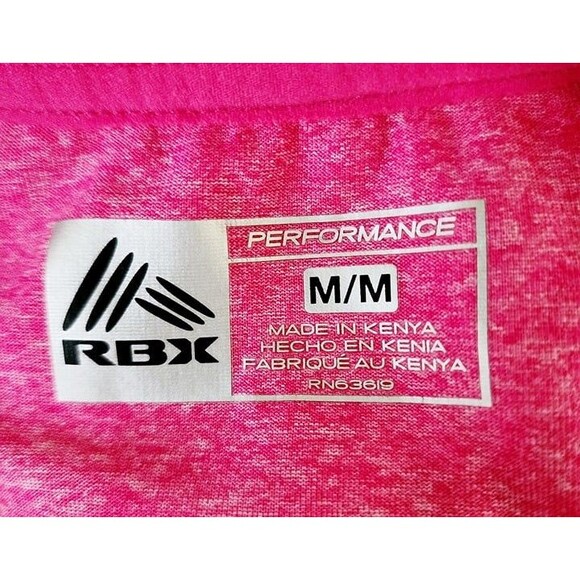 RBX Women's Pink Dri Fit Workout Athletic T-Shirt Size: Medium - Picture 6 of 7